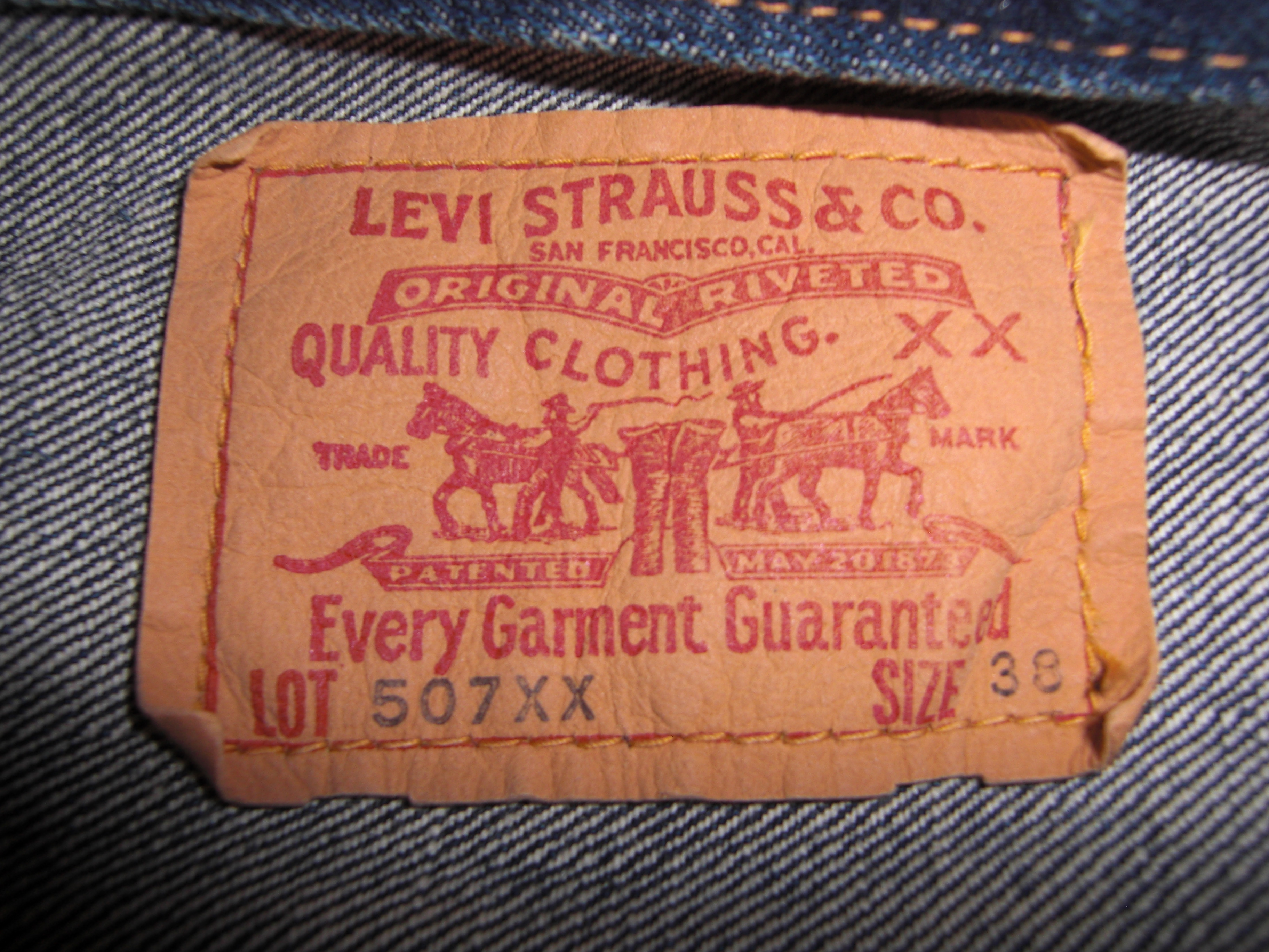 levis 507xx jacket