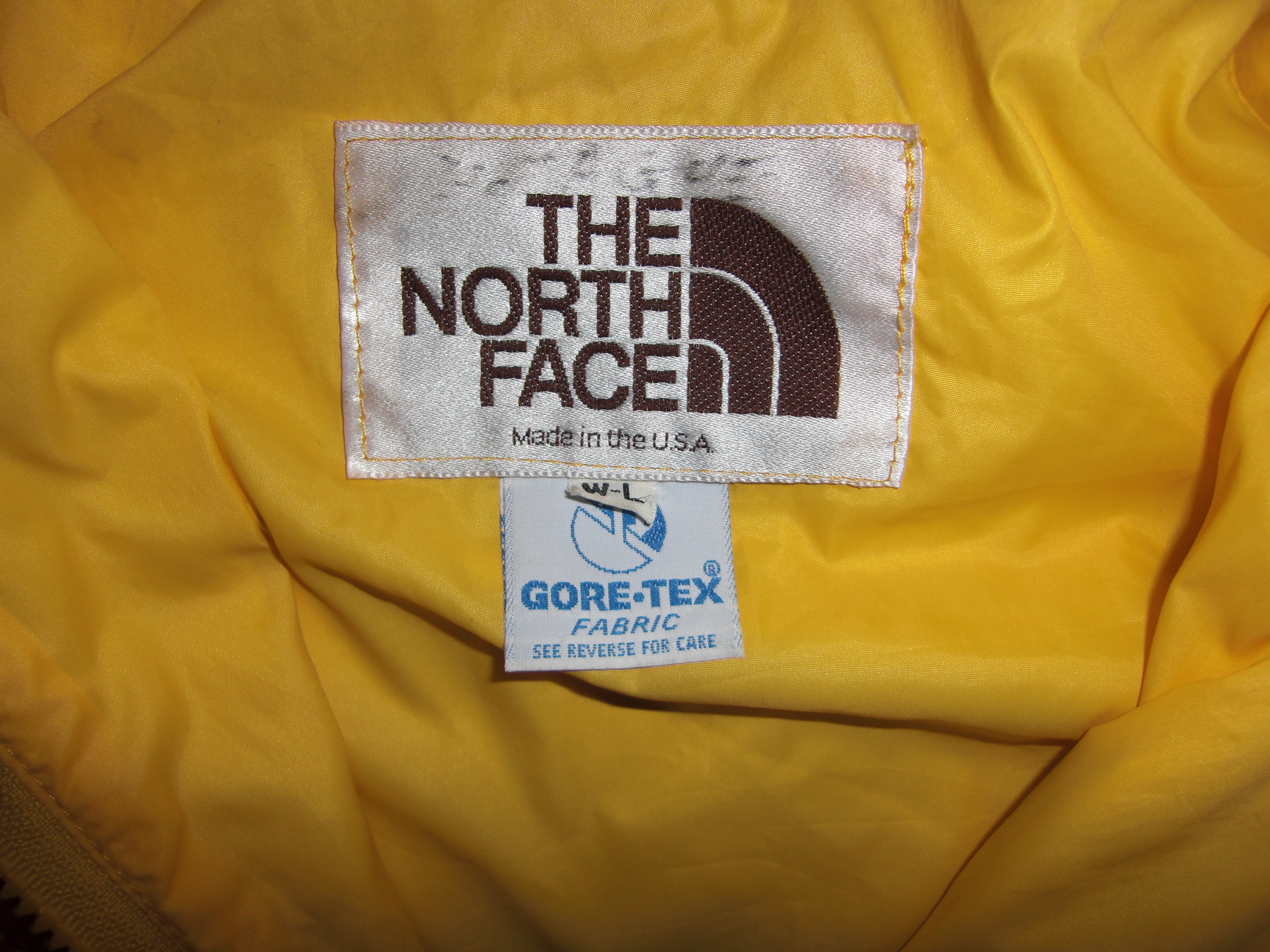 the north face label